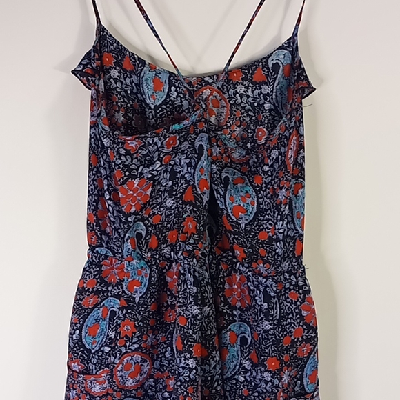 American Eagle Outfitters Navy/ Paisley Print Sleeveless Sheer Dress Size S/P - Picture 11 of 16